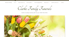 Desktop Screenshot of clarkefuneraldirectors.com